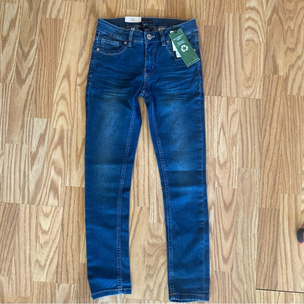 🛑SOLD🛑Silver Jeans Girls Amy Jegging Size 10 medium Wash Mid Rise Adjustable W